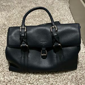 LK Bennett Navy doctors bag style Purse handbag leather